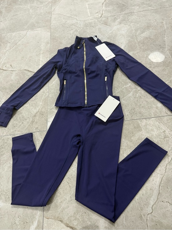 lululemon athletica Pants - lululemon athletica Navy Zip Jacket & High-Rise Leggings Set